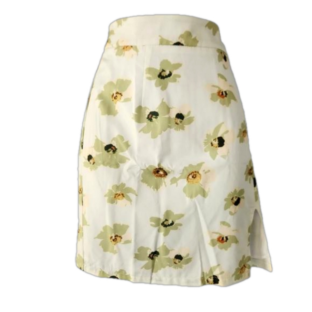 Simplee green floral skirt NWT